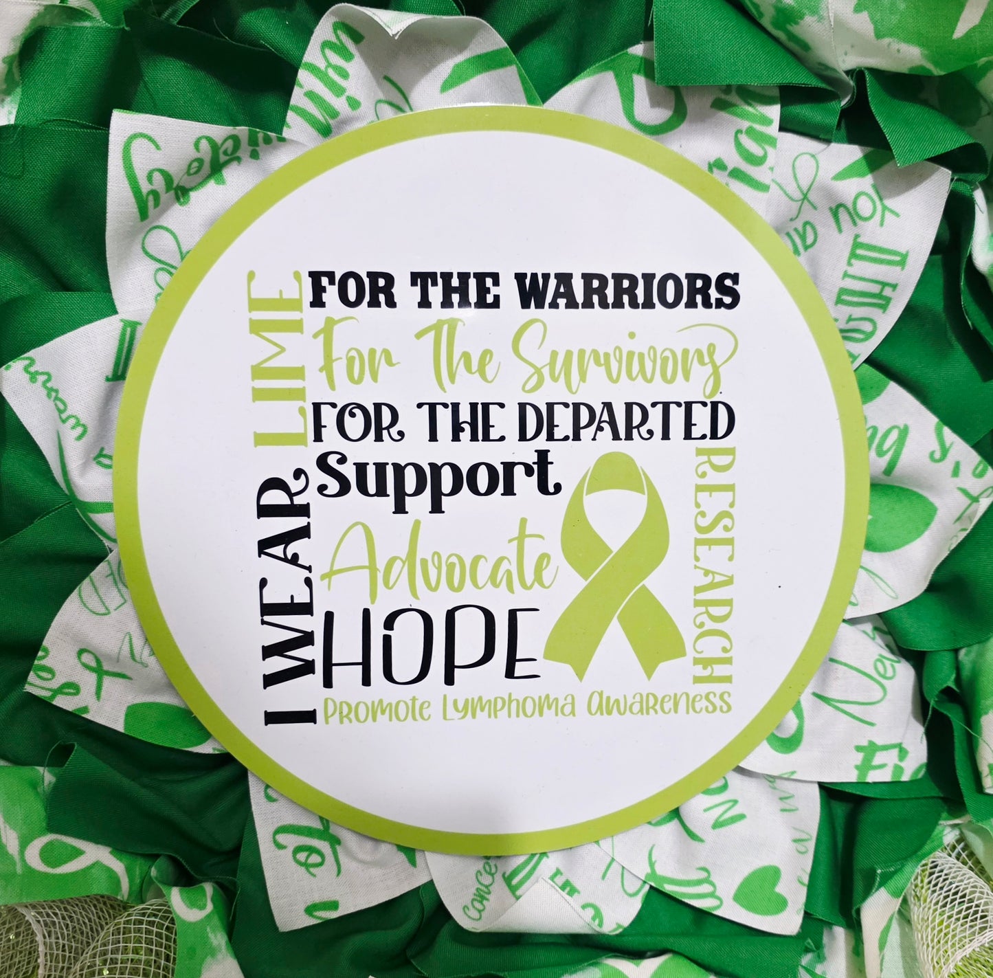 Lymphoma Awareness Wreath