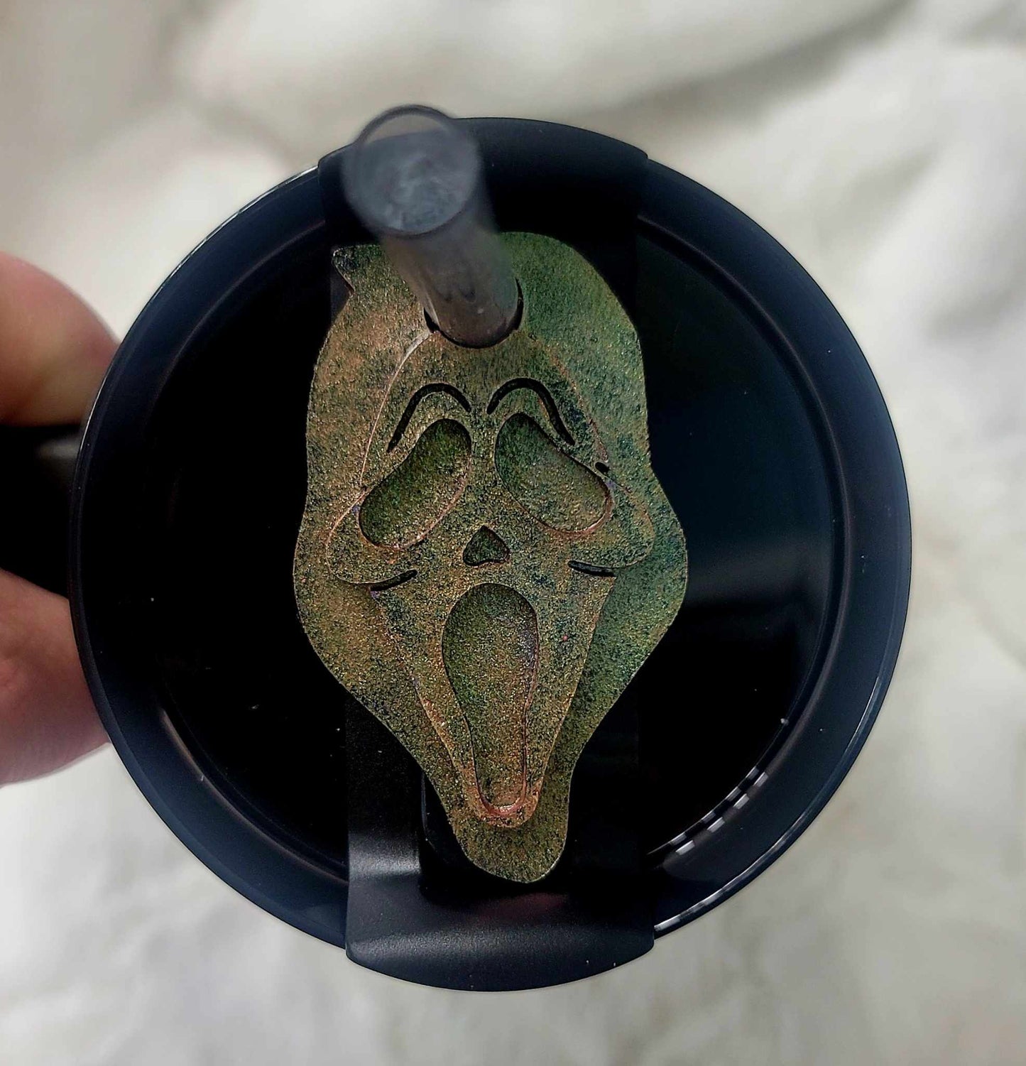 Green Ghost Slasher Lid Cover