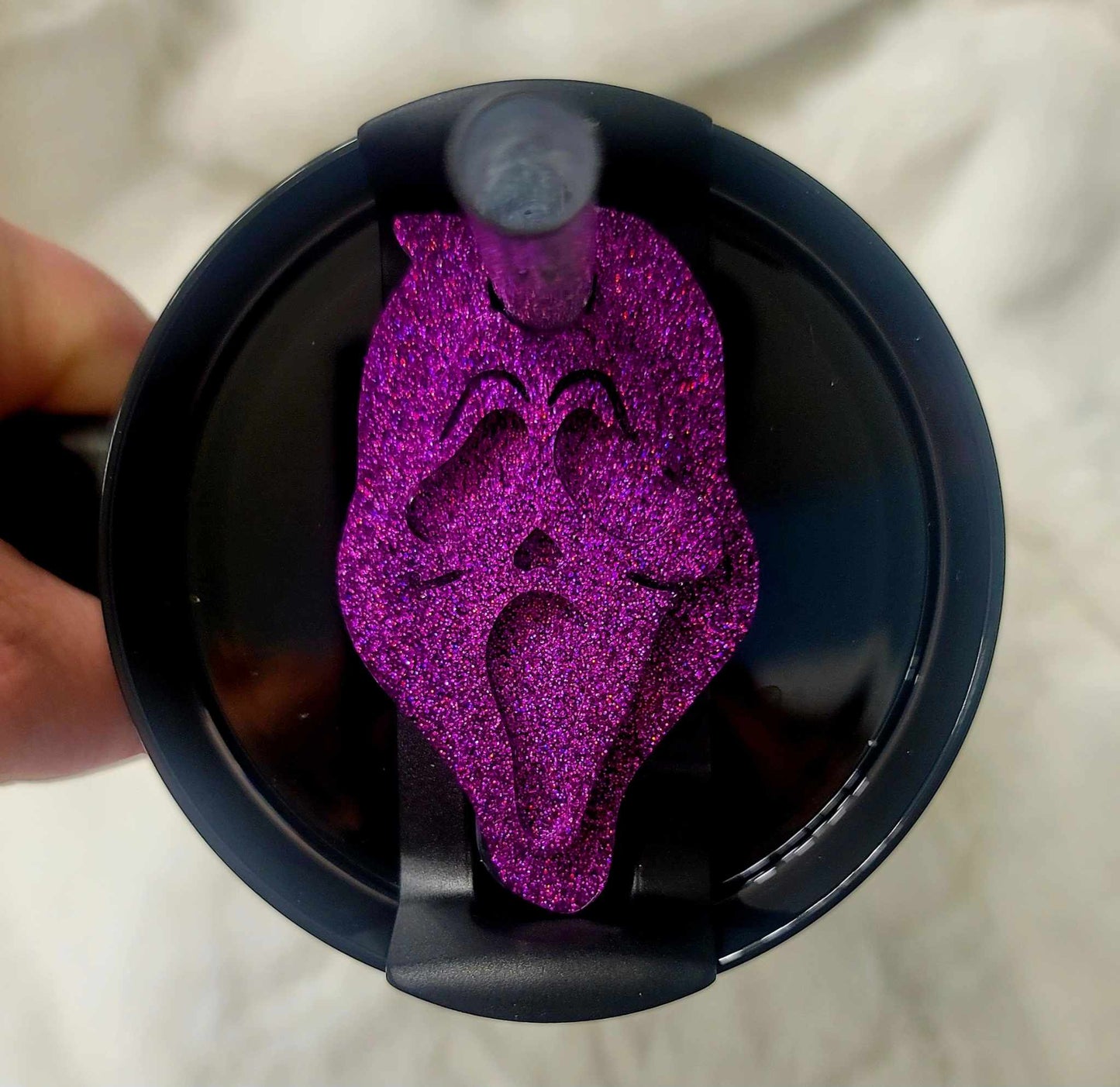Purple Metallic Ghost Slasher Lid Cover