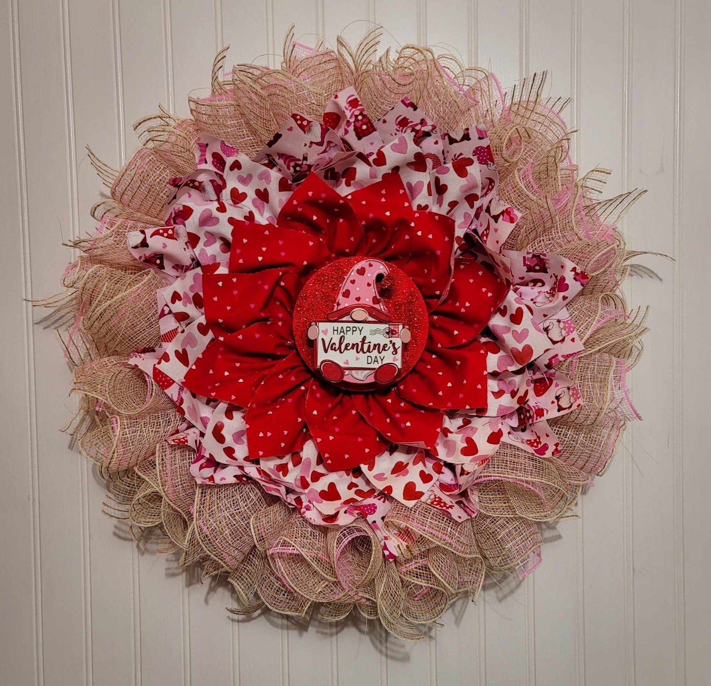 Valentine Gnome Wreath
