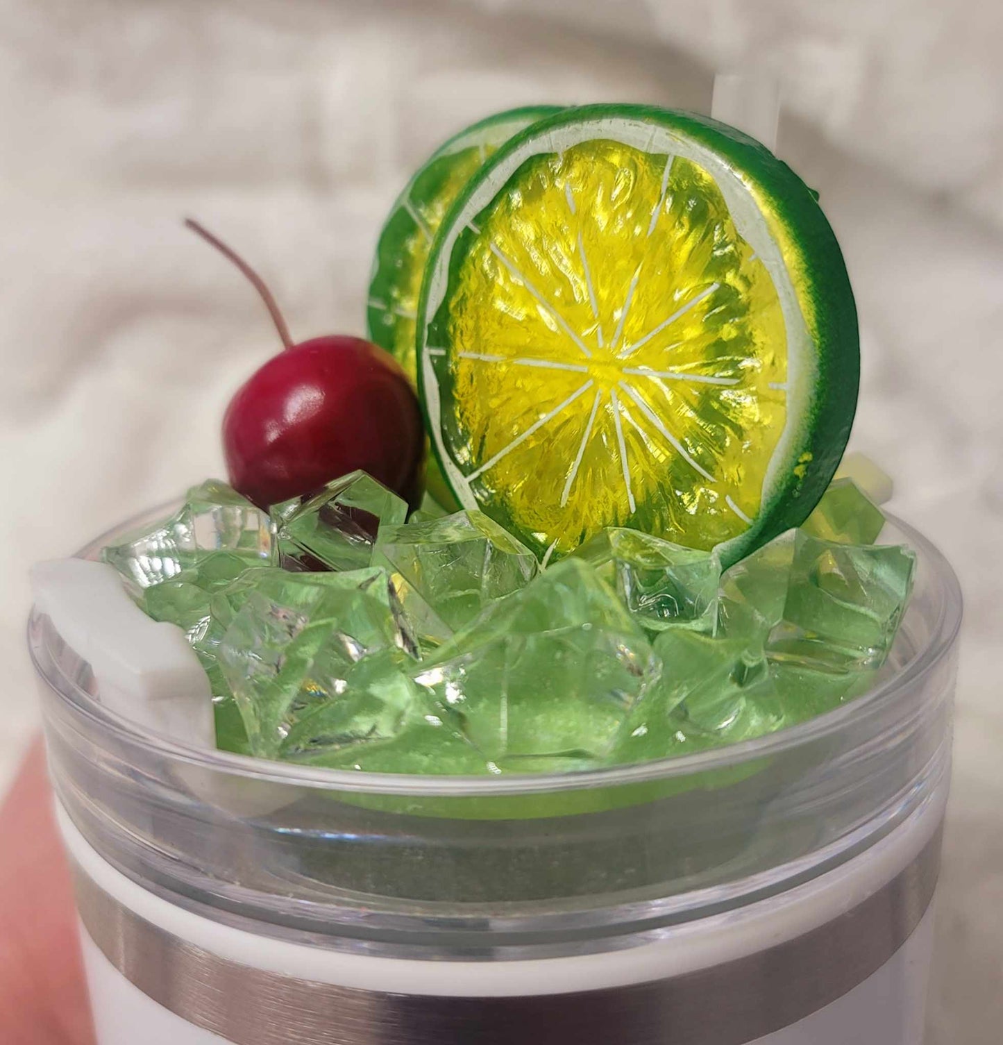 Lime Cocktail Lid Topper