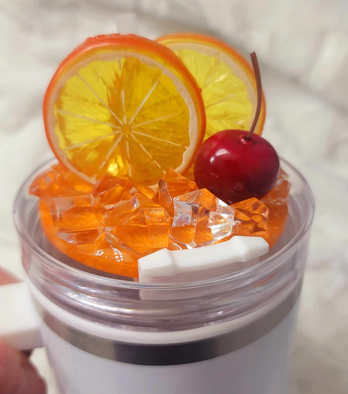 Orange Cocktail Lid cover