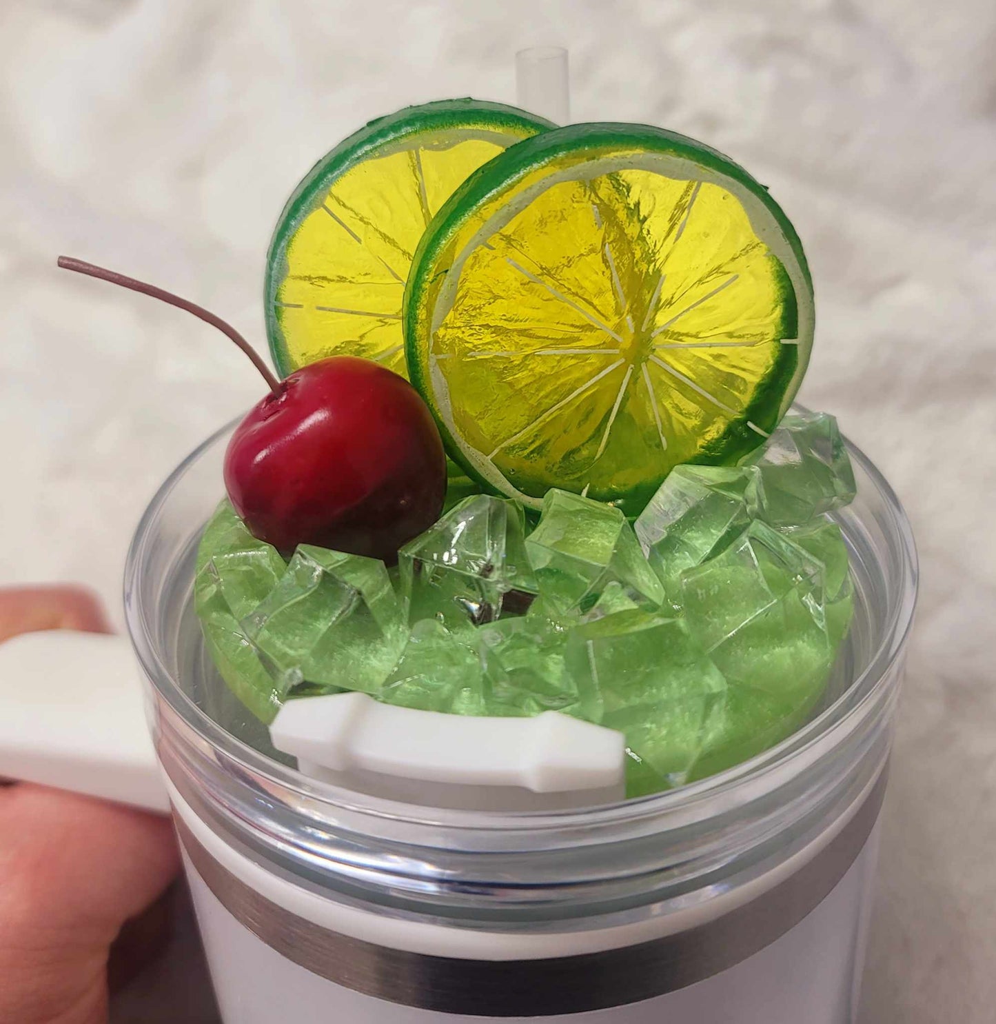 Lime Cocktail Lid Topper