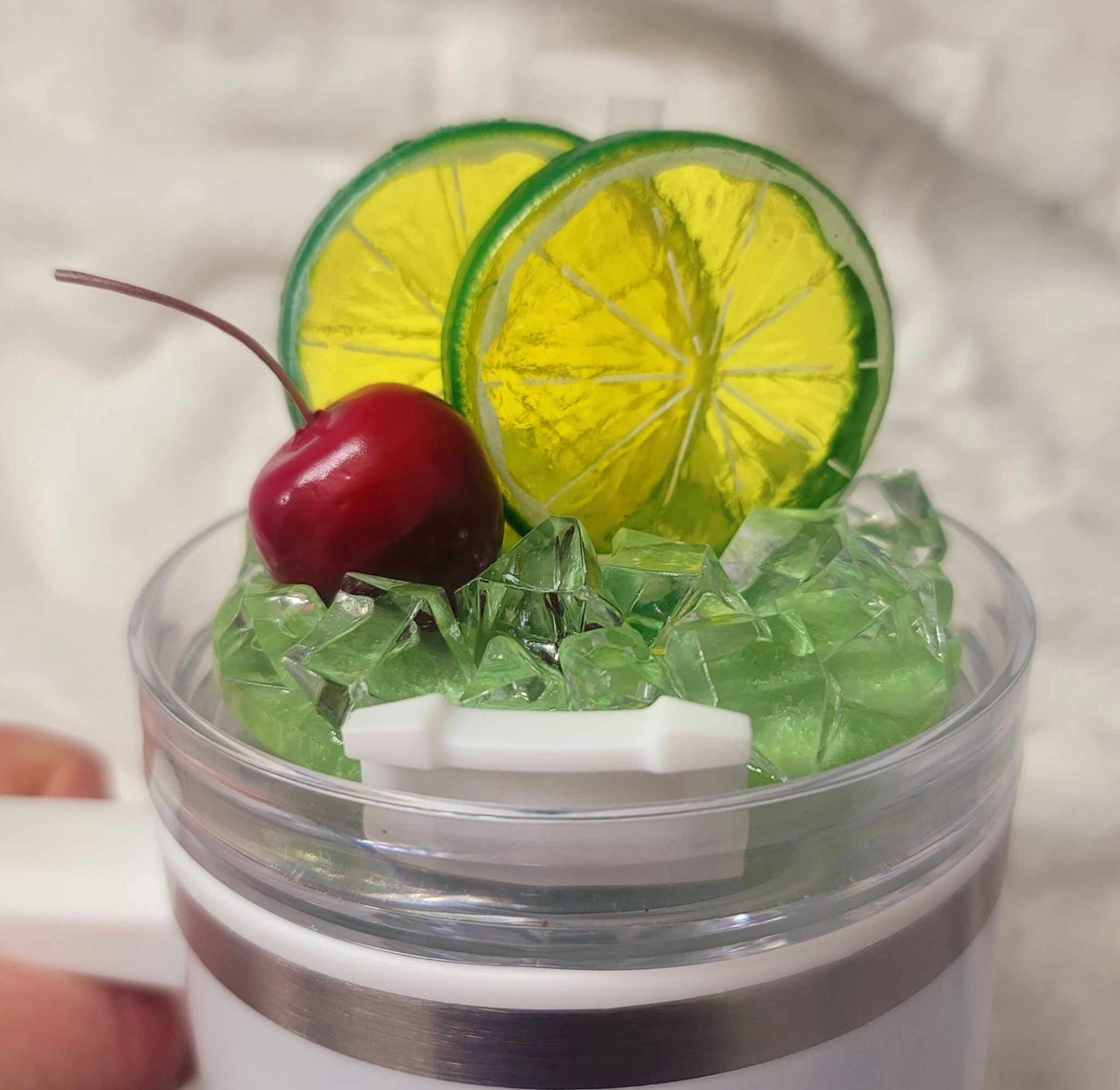 Lime Cocktail Lid Topper