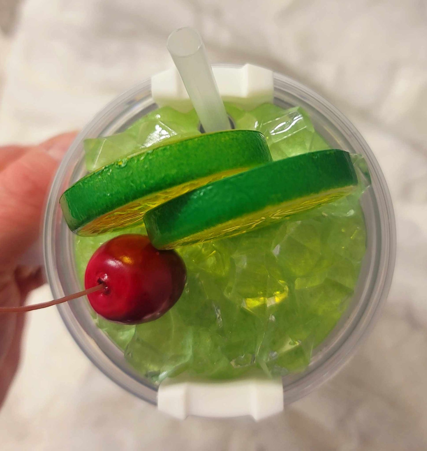 Lime Cocktail Lid Topper