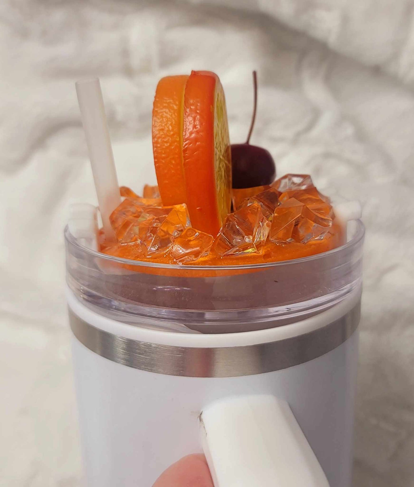 Orange Cocktail Lid cover