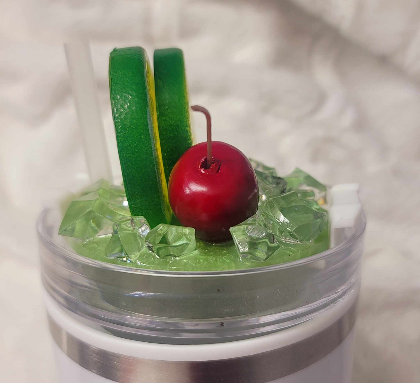 Lime Cocktail Lid Topper