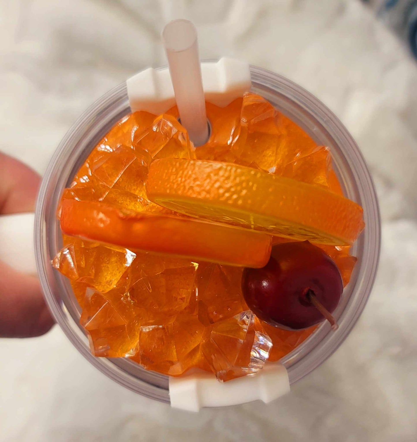 Orange Cocktail Lid cover