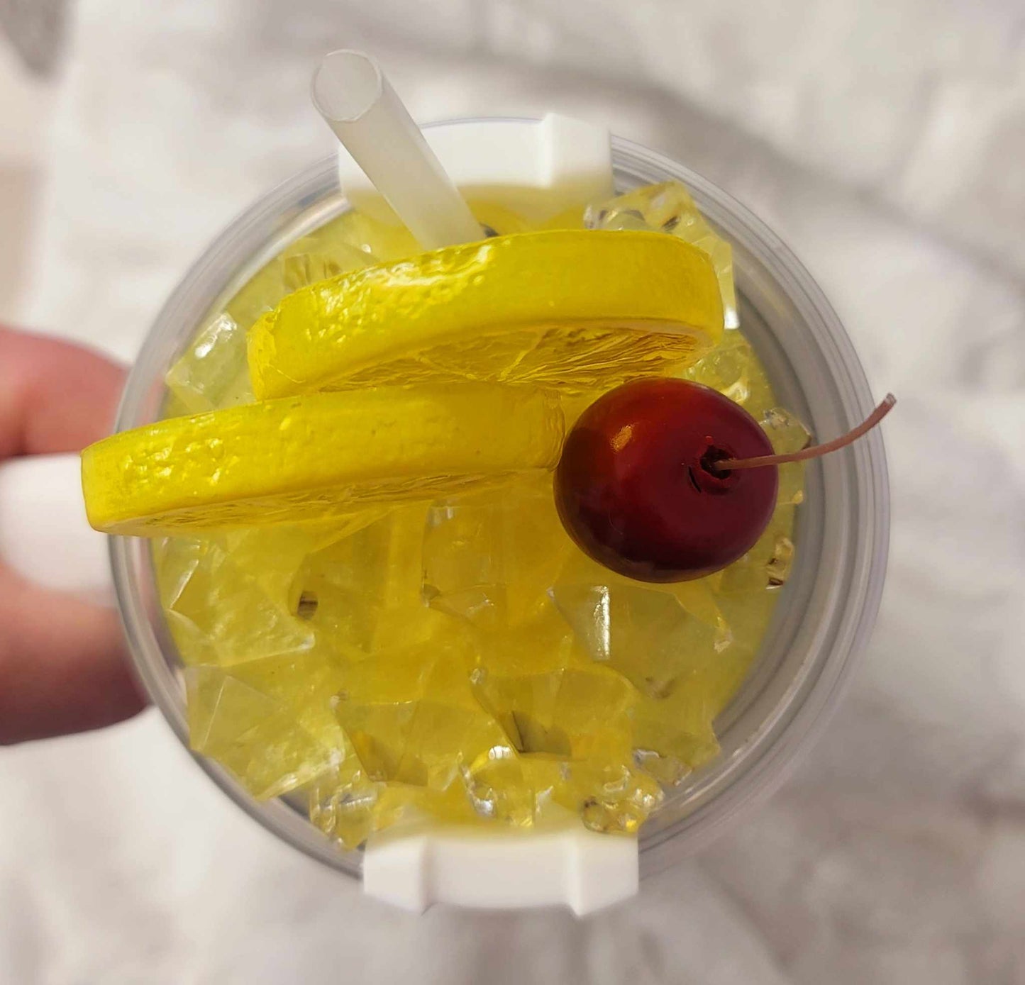 Lemon Cocktail Lid Cover