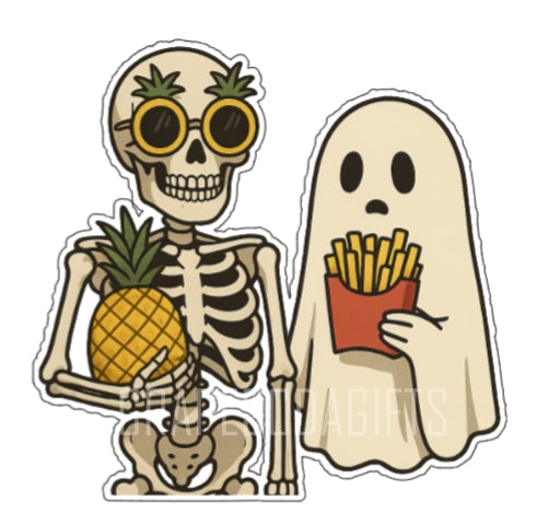 Pineapples and Fries Stickers
