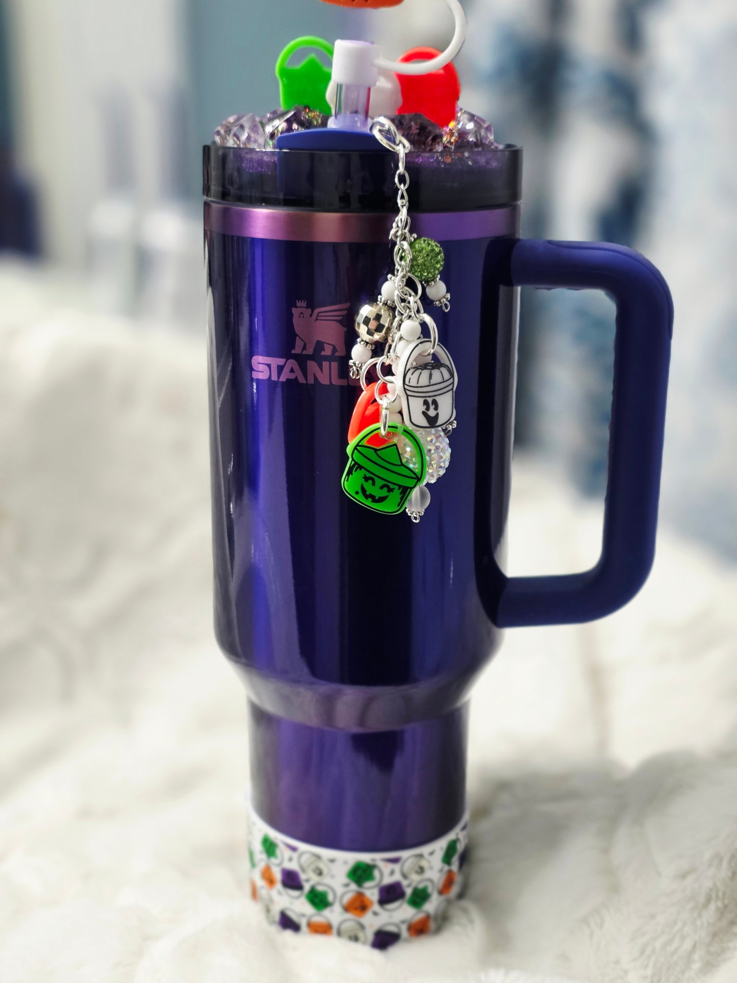 Boo Bucket Tumbler Dangle