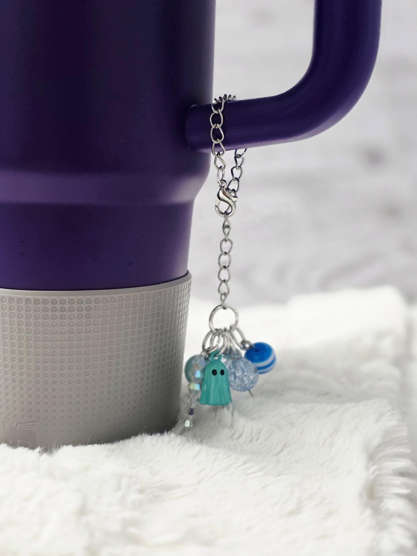 Beaded Boo Tumbler Dangle