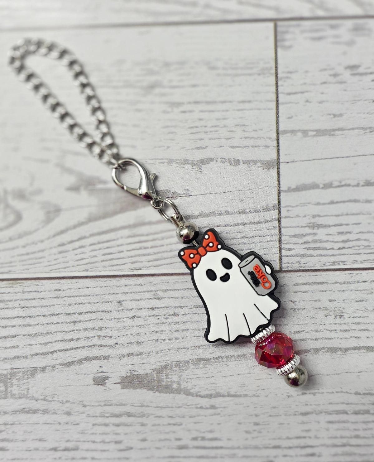Diet Coke Ghost Tumbler Charm