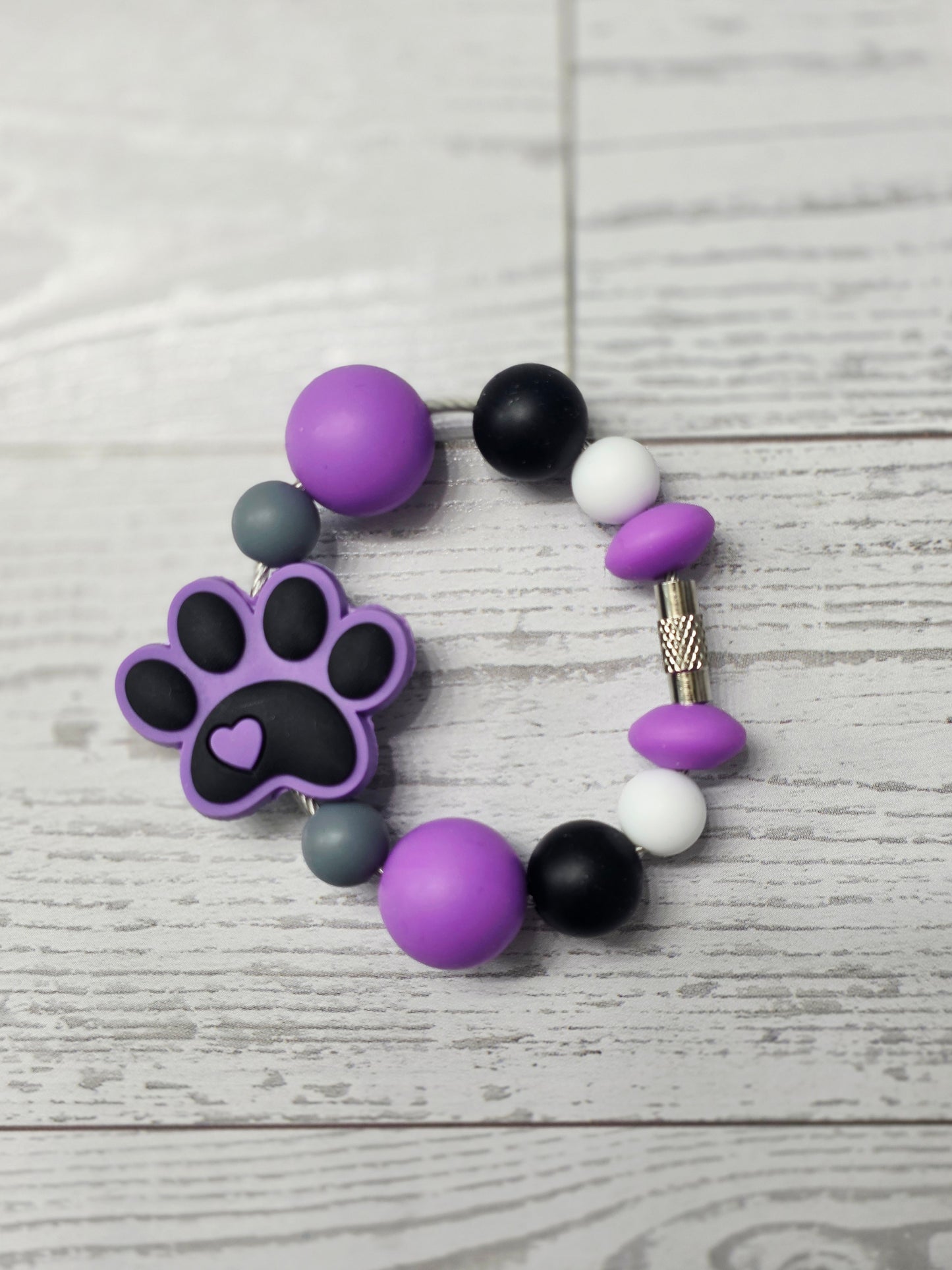 Dog Paw Tumbler Charm