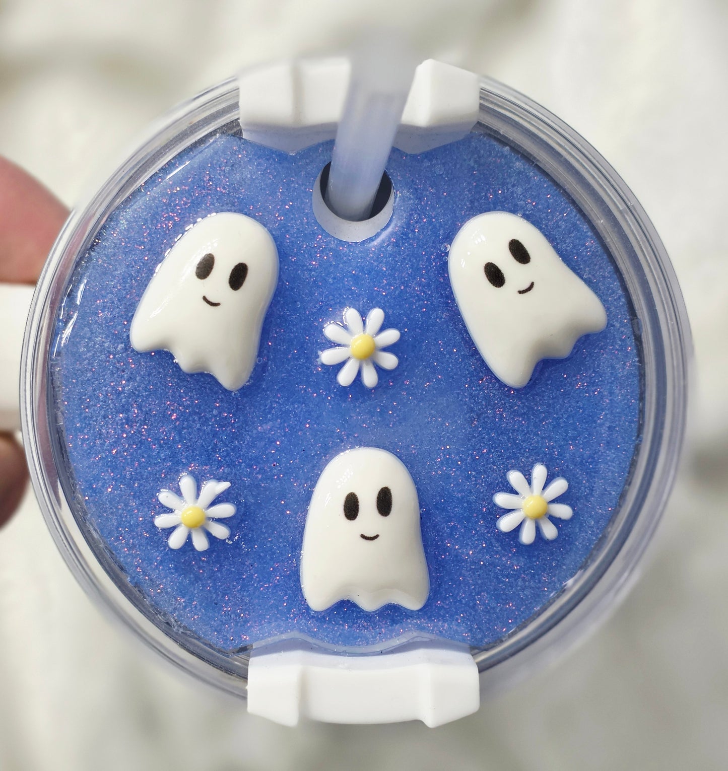 Ghost Flower Lid Topper