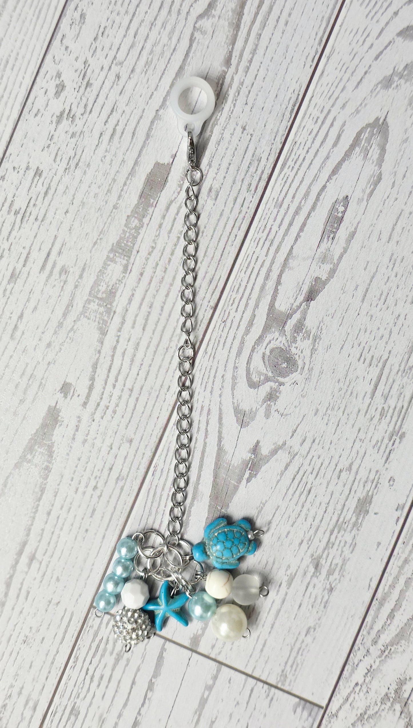 Beach Beaded Tumbler Dangle