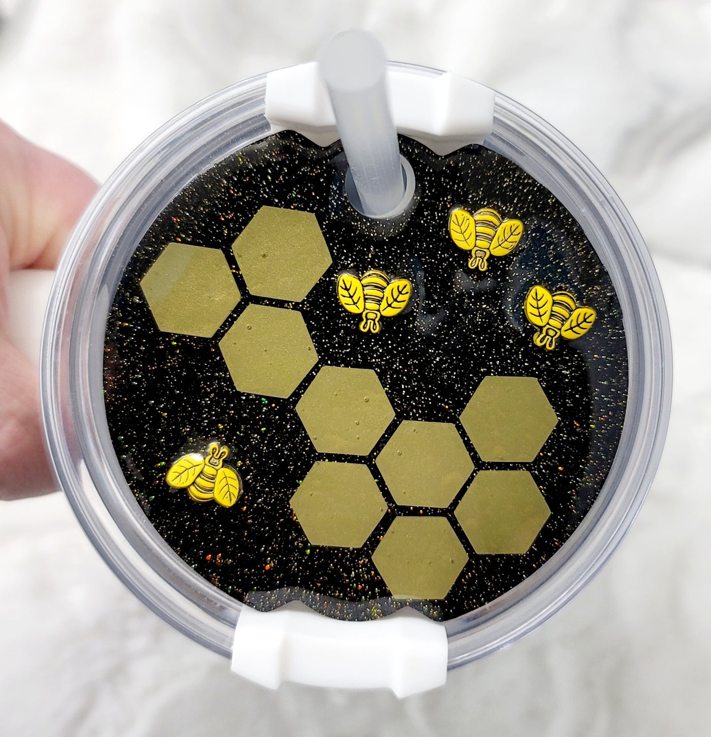 Honey Bee Lid Cover