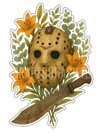 Hockey and Lilies Stickers