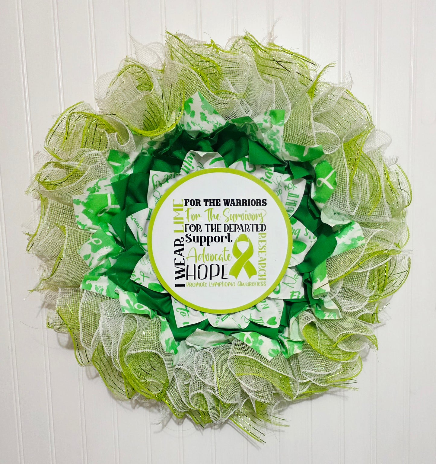 Lymphoma Awareness Wreath