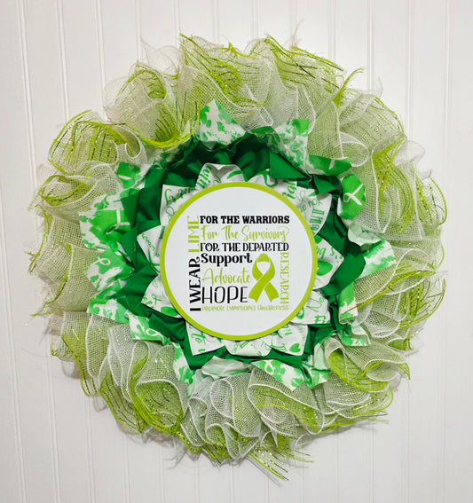 Lymphoma Awareness Wreath