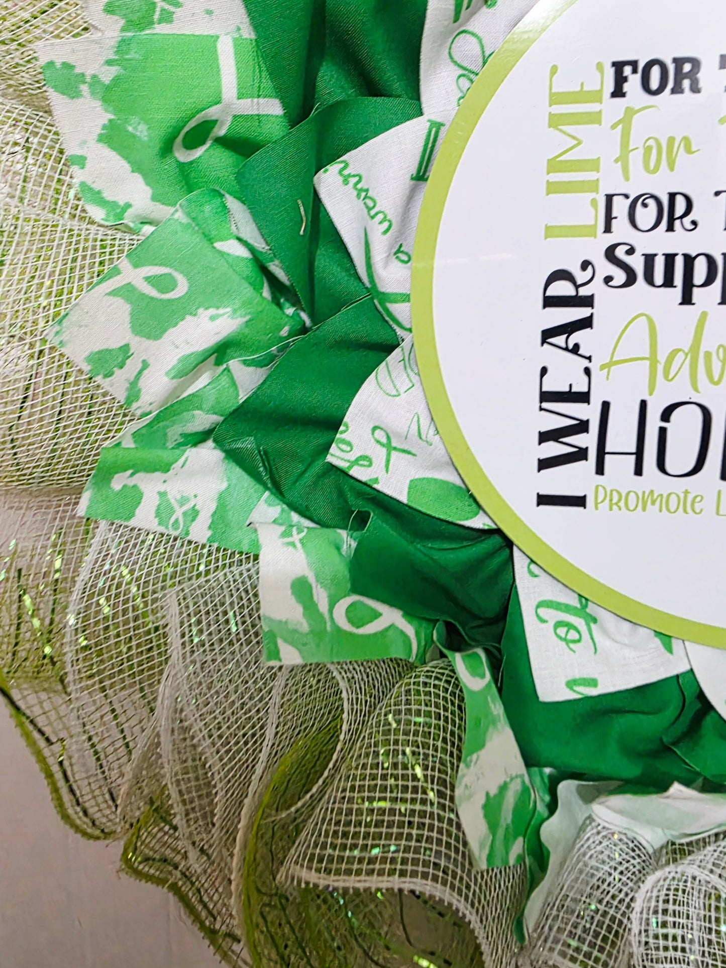 Lymphoma Awareness Wreath