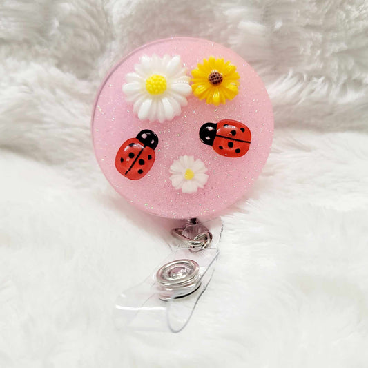 Ladybug Badge Reel