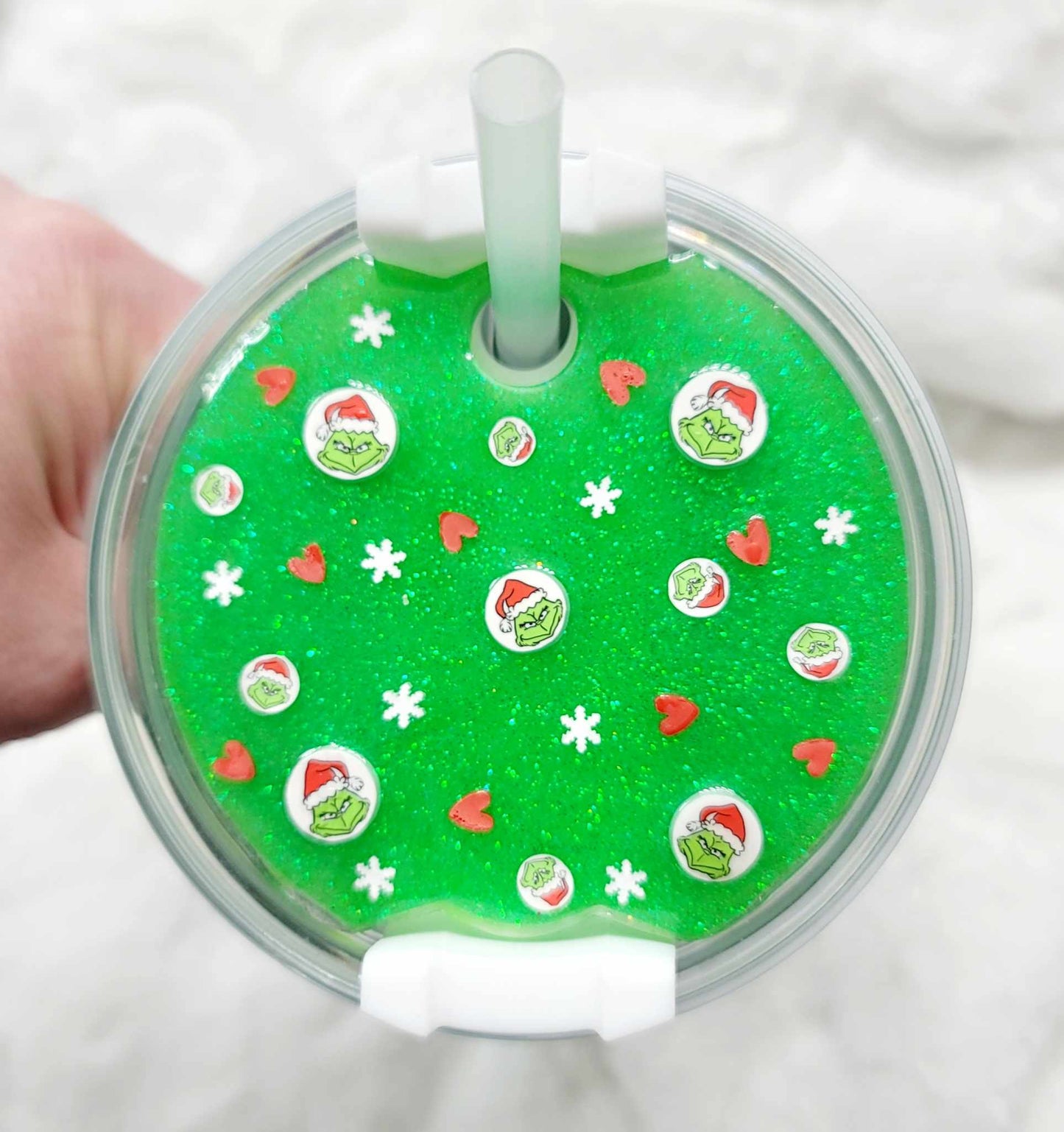 Christmas Monster Charms Lid Cover