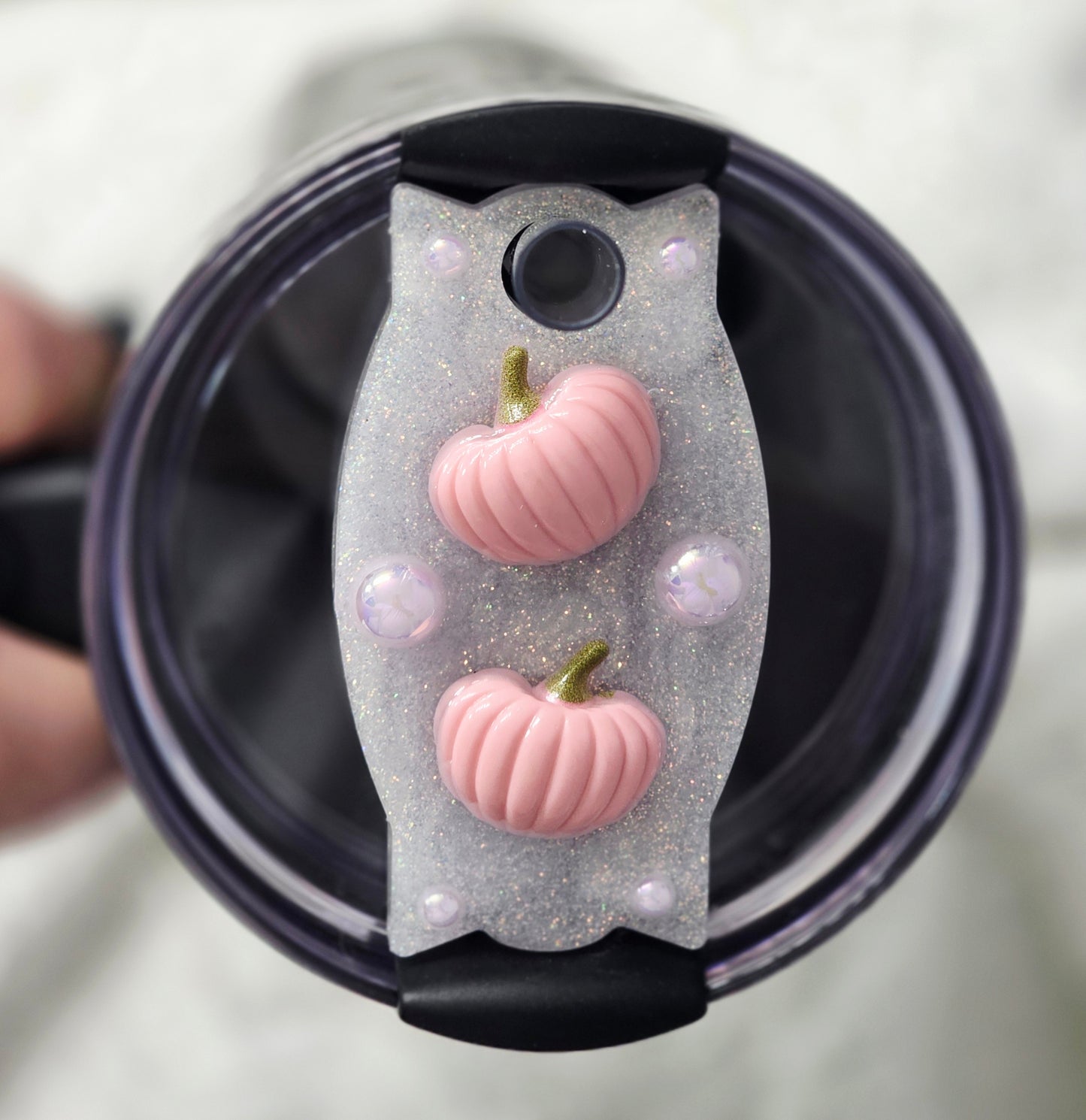 Pink Pumpkin Lid Topper