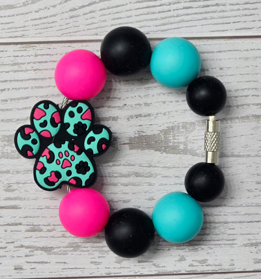 Dog Paw Tumbler Charm