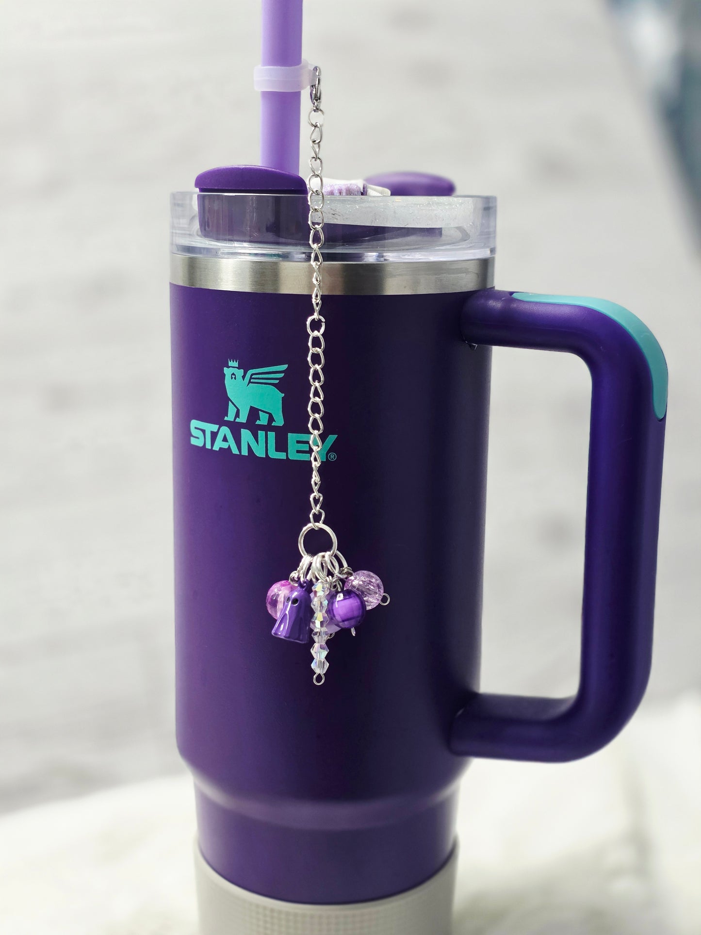 Beaded Boo Tumbler Dangle