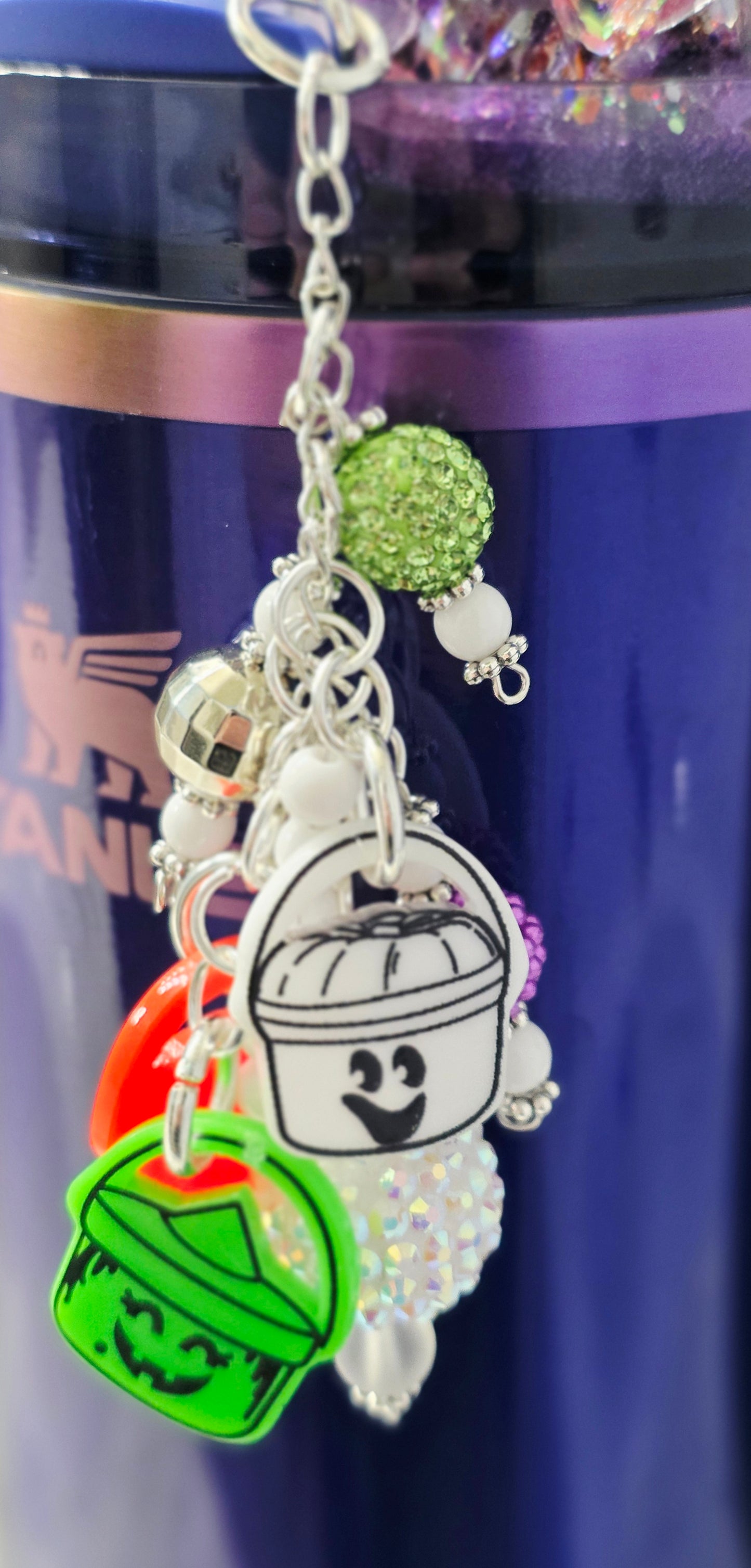 Boo Bucket Tumbler Dangle