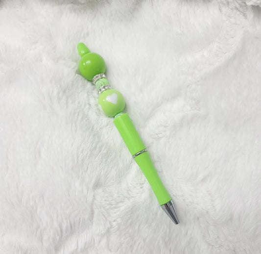 Green Heart Ballpoint Pen