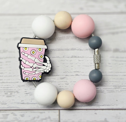 Skull Hand Coffee Tumbler Charm