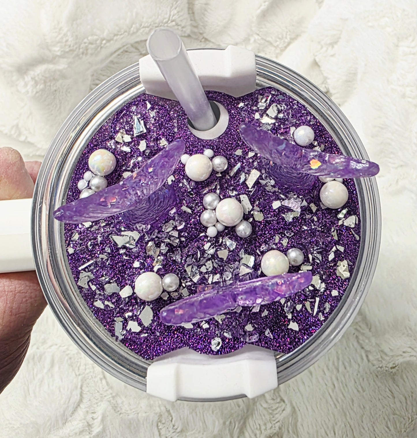 Purple Mermaid Lid Topper