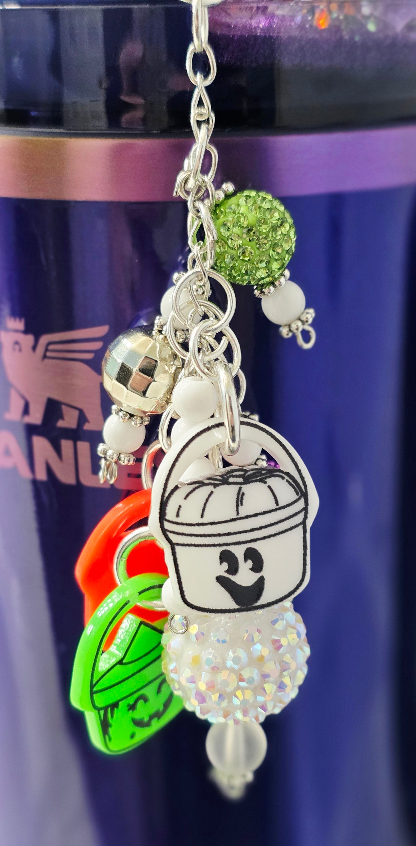 Boo Bucket Tumbler Dangle