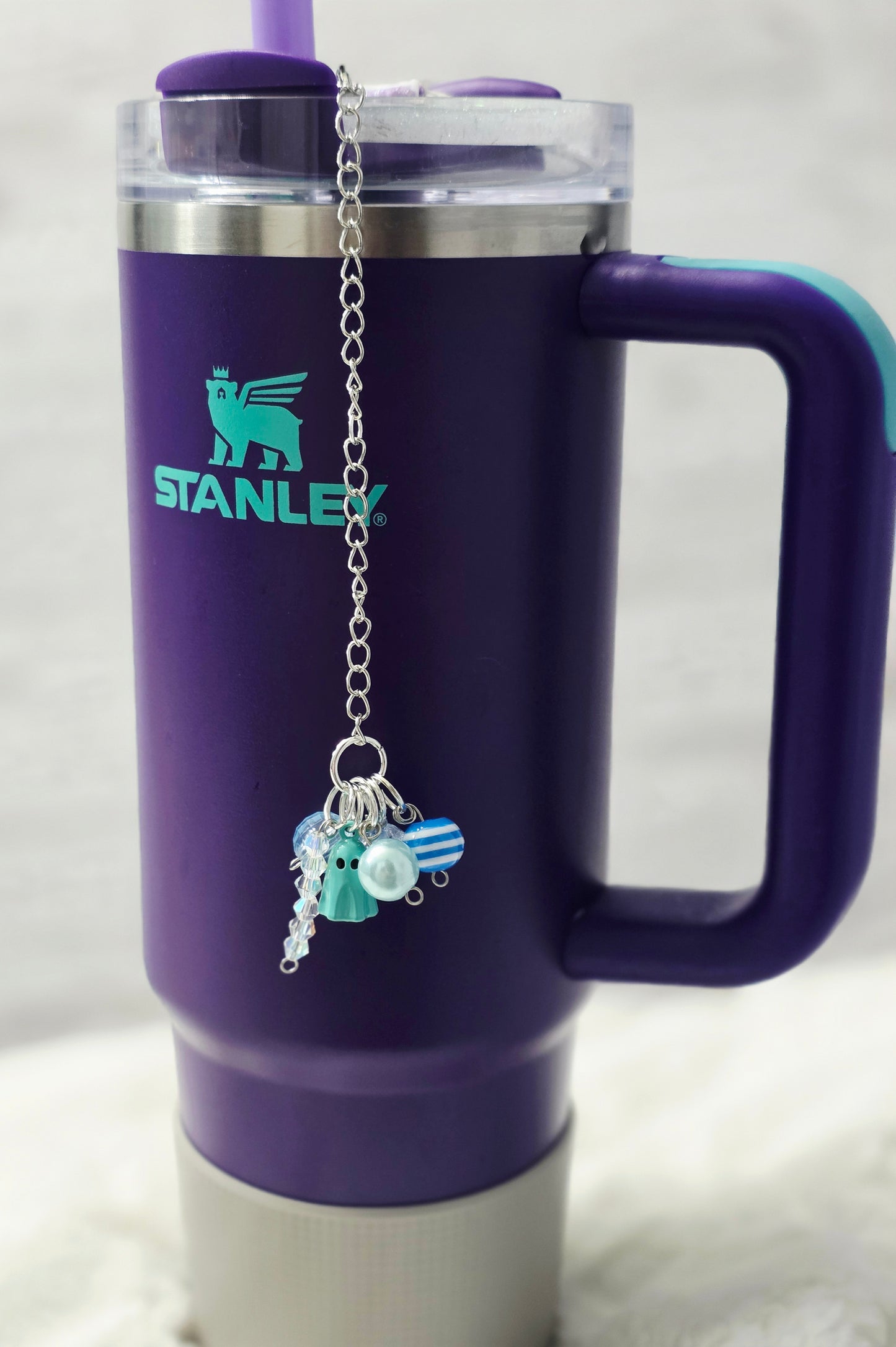 Beaded Boo Tumbler Dangle