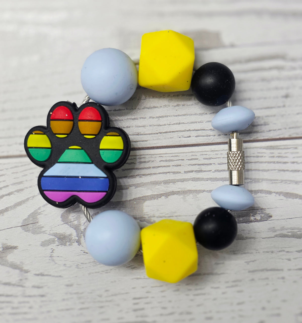 Dog Paw Tumbler Charm