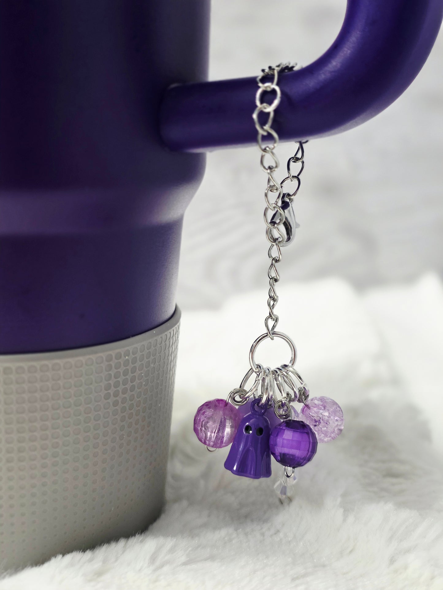 Beaded Boo Tumbler Dangle