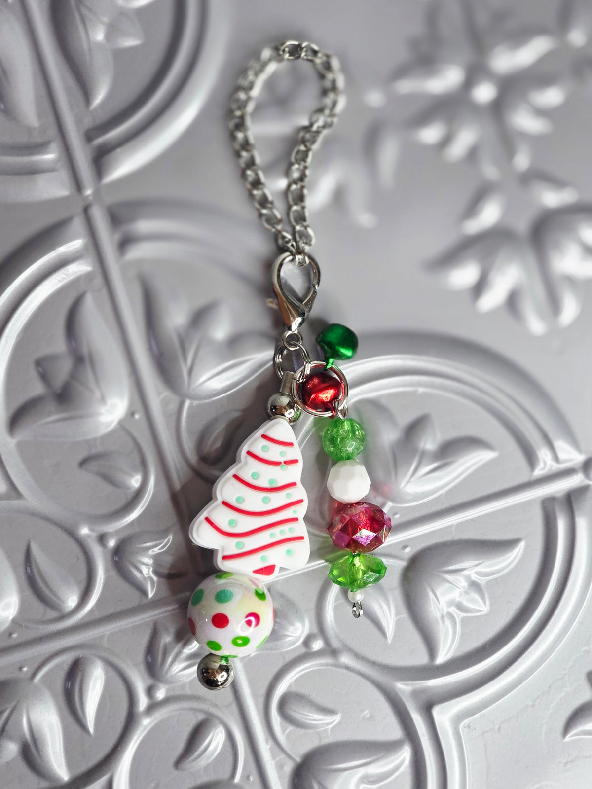 Christmas Tree Cake Tumbler Charm