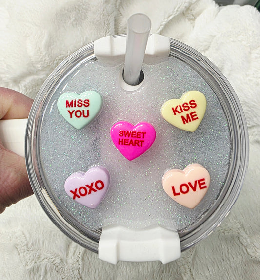 Candy Heart Lid Cover