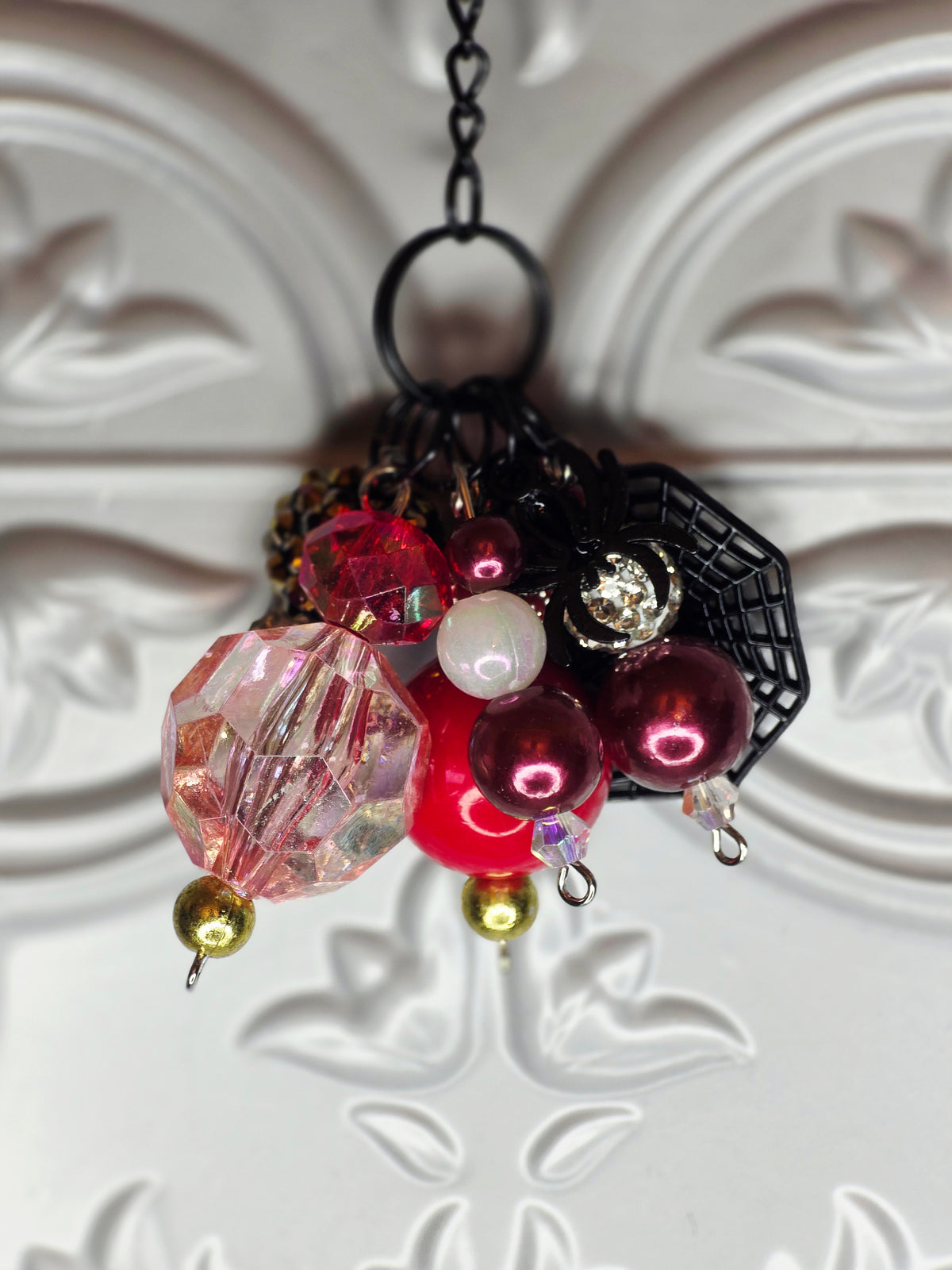 Bordeaux Spider Tumbler Dangle