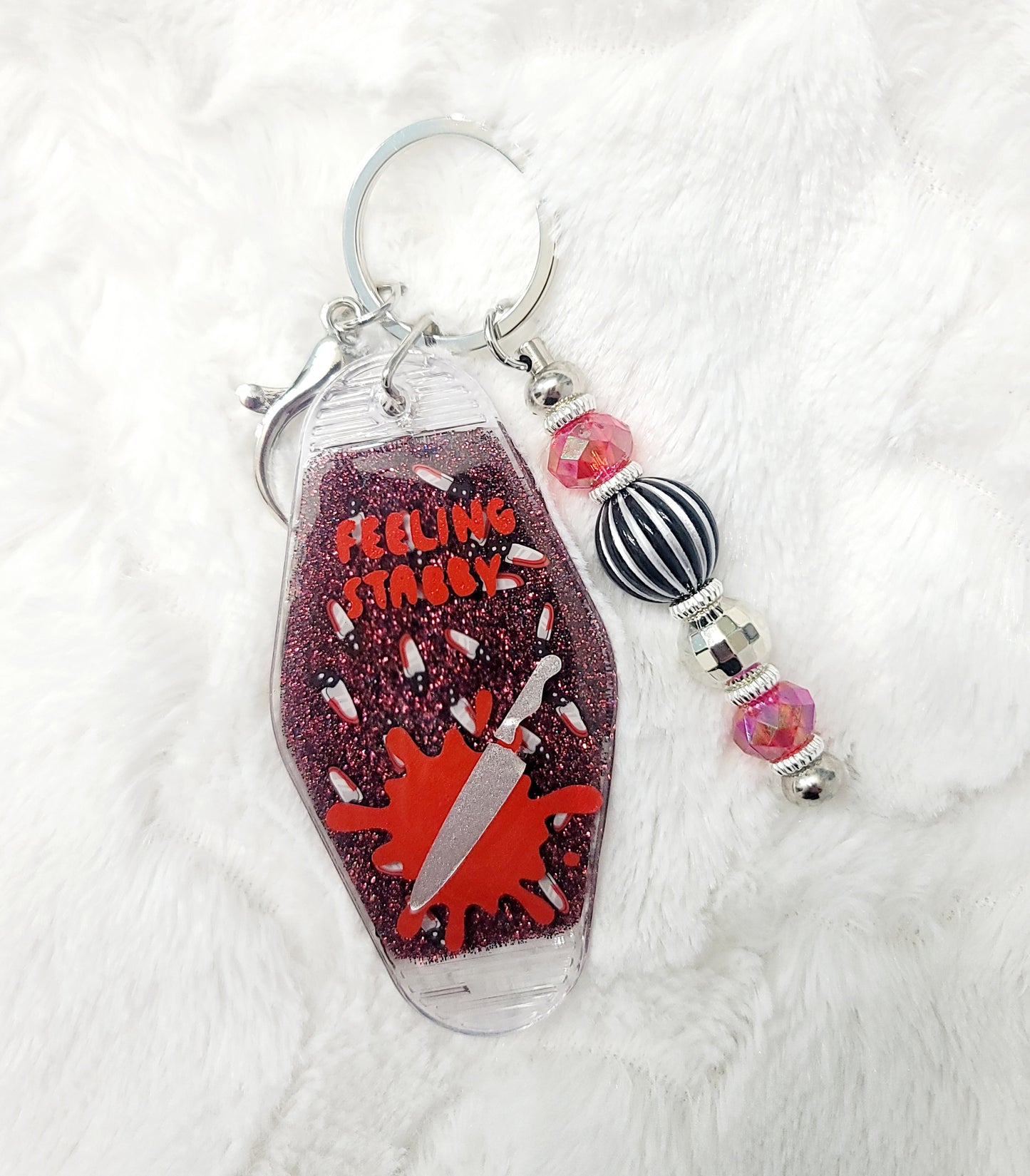 Feeling Stabby Hotel Keychain