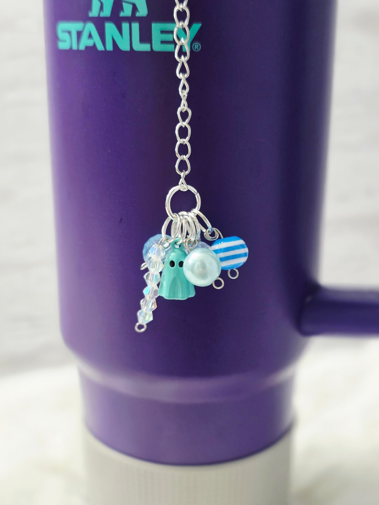 Beaded Boo Tumbler Dangle
