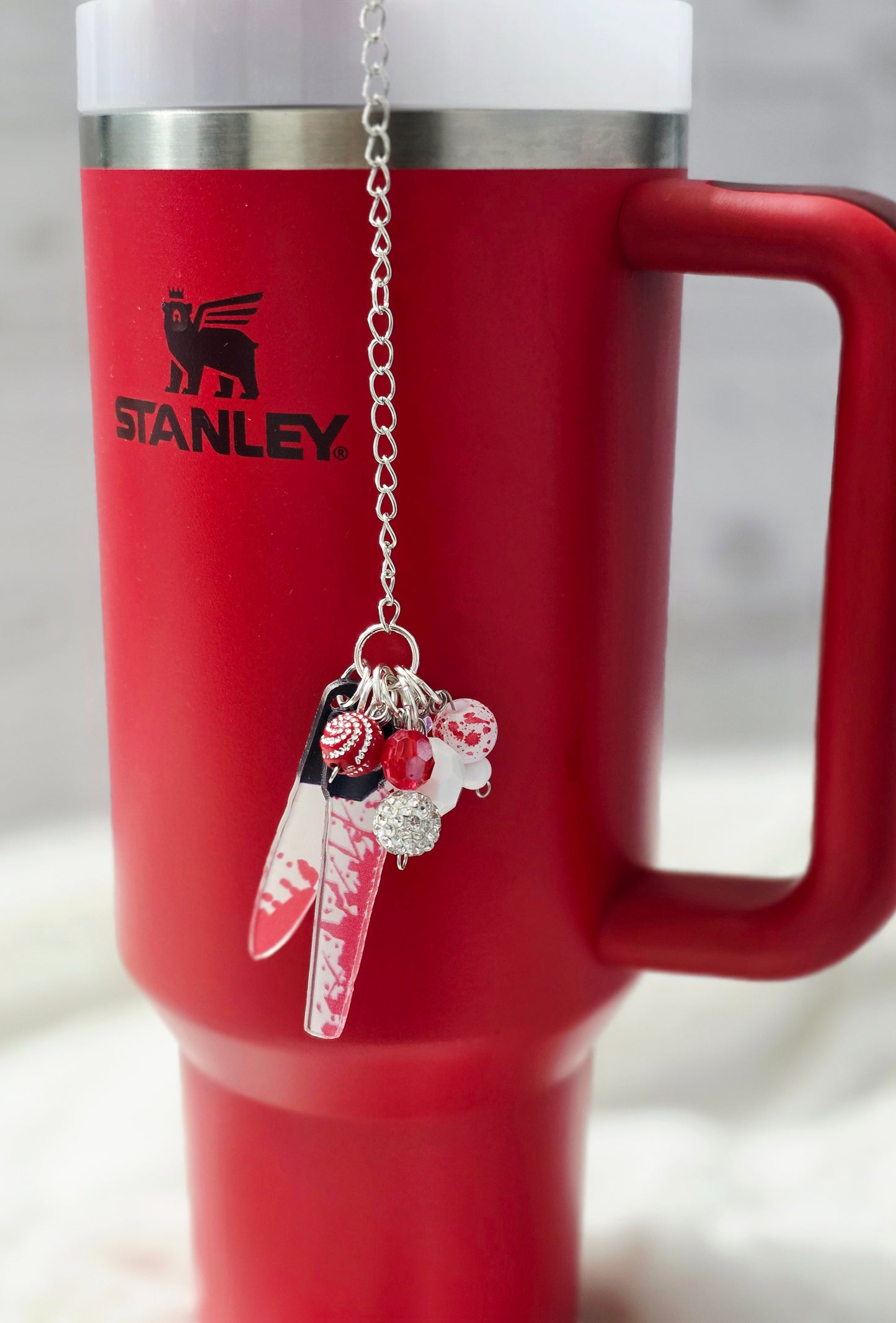 Bloody Beaded Tumbler Dangle