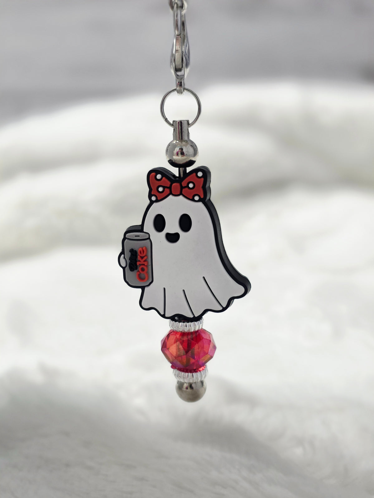 Diet Coke Ghost Tumbler Charm