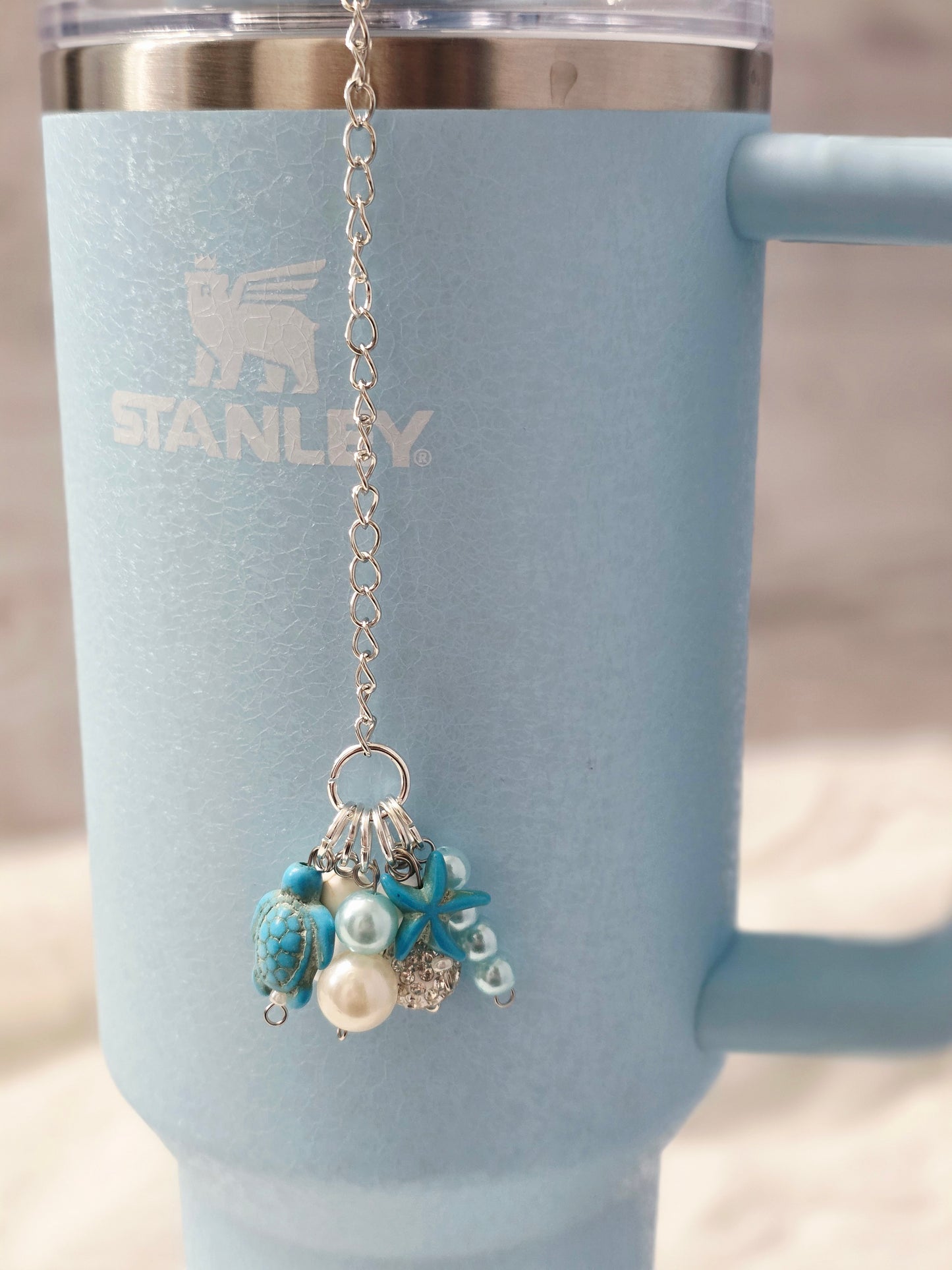 Beach Beaded Tumbler Dangle