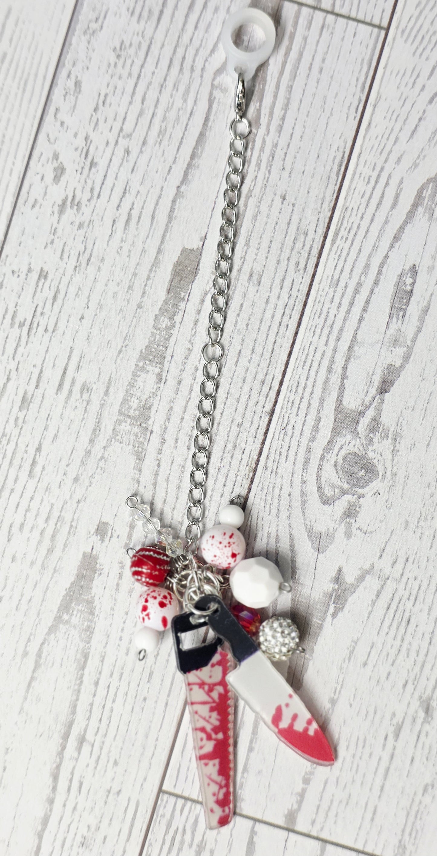 Bloody Beaded Tumbler Dangle