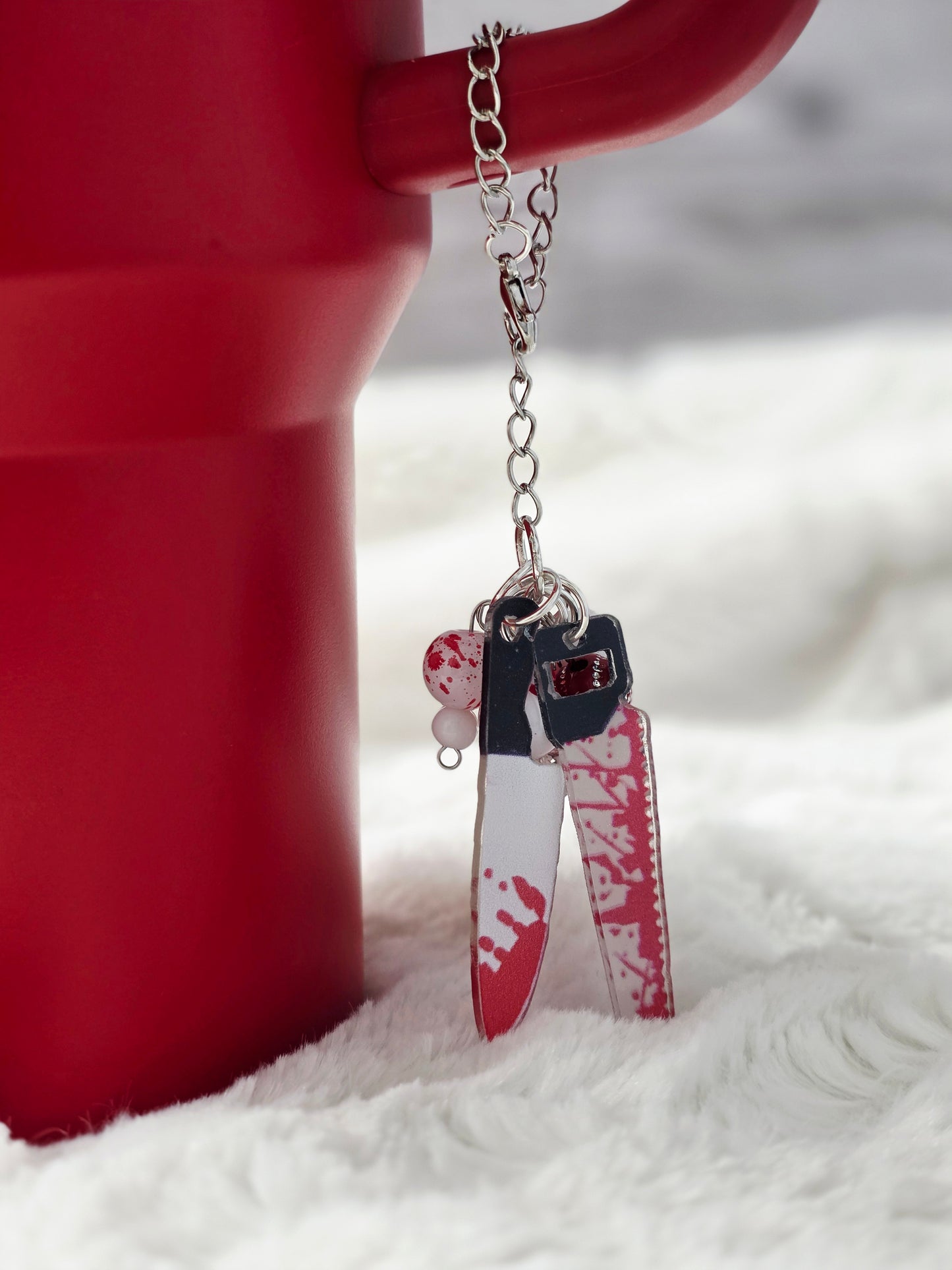 Bloody Beaded Tumbler Dangle