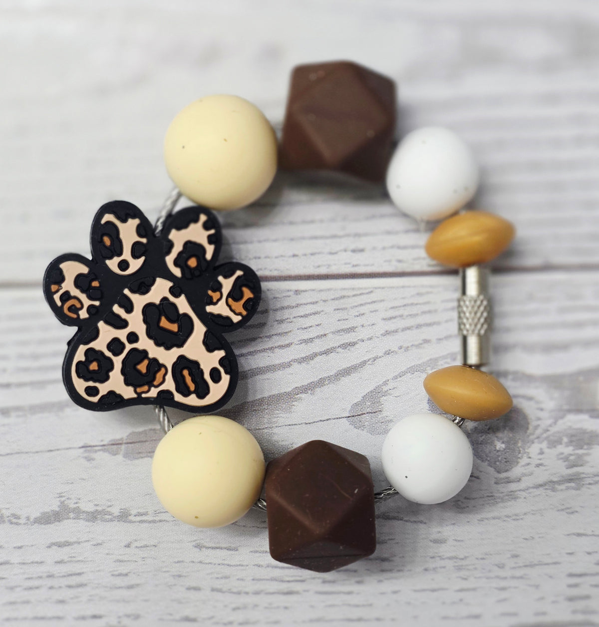 Dog Paw Tumbler Charm
